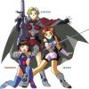 Sakaki, Kinoko e Ibara (Tenchi Muyo! Toko Muyo)