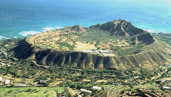 Cratera de cabea de diamante, Honolulu, Hava