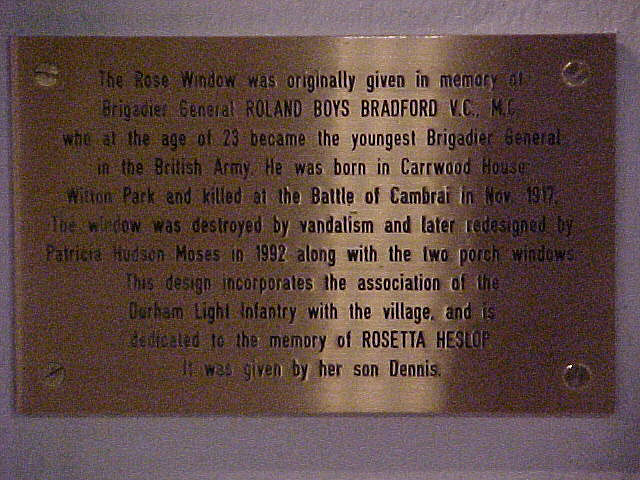 Dale Daniel's photo of the Plaque in St Paul's Church