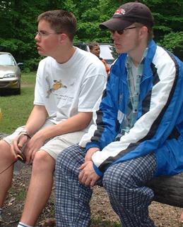 Brendan & Roderick prepare for the hike