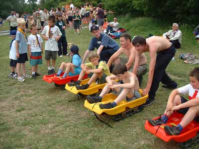Grass Sledges were a lot for work for Keith and the Service Team