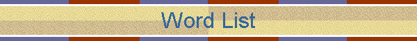 Word List