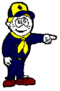 Cub Scout pointing