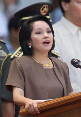 President Gloria Macapagal-Arroyo, on her Inauguration day(www.philemb.demon.co.uk/Inaug.html)