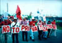 Protest rally at the senate opposing Napocor's privatization