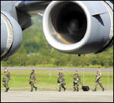 Getting Ready for the War Games: A C-17 cargo plane lands in Zamboanga City(Inq7.net)