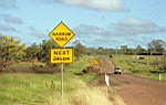 They Get a bit laconic with their Road Signs