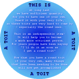 a round toit