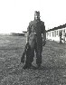 Outside with flight clothes