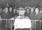 A party that the cadets in Woodie's squadron threw for their flight instructor in Hollywood