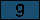 The g key: Row 4, Column 3