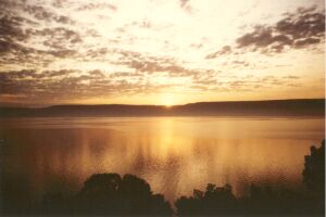 Sunrise over the Sea of Galilee