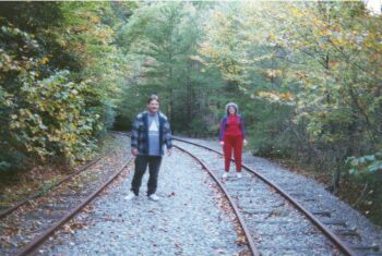 David and Janice at one of the sidings