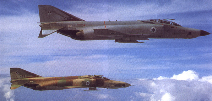 Bat squadron RF-4E (top) and F-4E(S) (bottom)