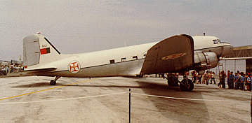 C-47 6157 at B.A.1 July 4,1976 (photo L.Tavares)