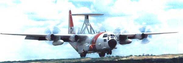 Coast Guard EC-130 on take-off
