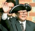 Jiang Zemin in Tri-Corn Hat