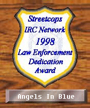 Streetcops LE Dedication Award