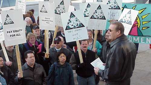 CEP Pay Equity Protest 