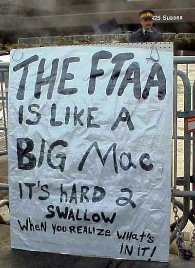 FTAA Protest In Ottawa 