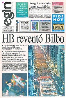 Portada Egin 28/12/97