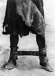Leg irons in feudal Tibet