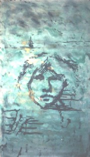 "Jim Morrison" -  Acrylic on Paper 1990