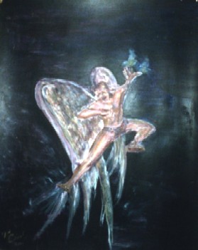 "Prometheus" -  Acrylic on Paper