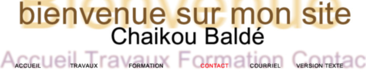 Welcome to Chaikou Balde's Web Site