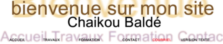 Welcome to Chaikou Balde's Web Site