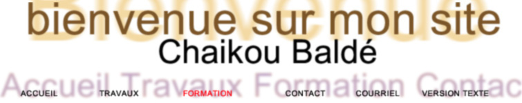 Welcome to Chaikou Balde's Web Site