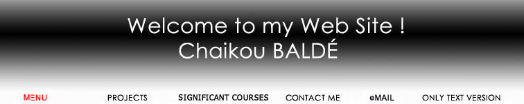Welcome to Chaikou Balde's Web Site