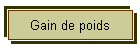 Gain de poids