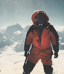 On summit of Cho Oyu