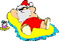 Santa takes a break!