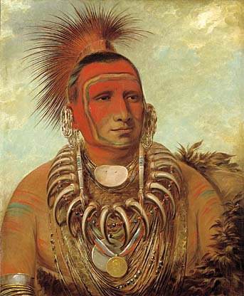 George Catlin
Shon-ta-yi-ga, Little Wolf, a Famous Warrior
Iowa
oil
29 x 24 inches
1844
Smithsonian American Art Museum, Gift of Mrs. Joseph Harrison, Jr.