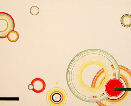 Jules Engel
Circles I
watercolor
9 1/2 x 12"
1939