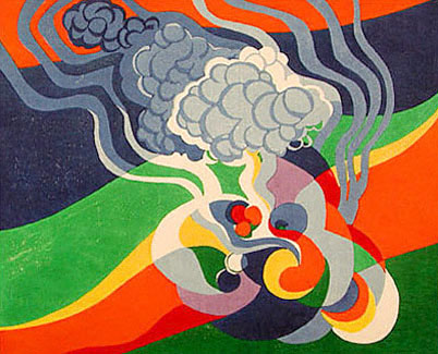 Stanton Macdonald-Wright
Shiki
No. 17, Haiku Series
color woodcut
16⅛ x 20"
1966-67