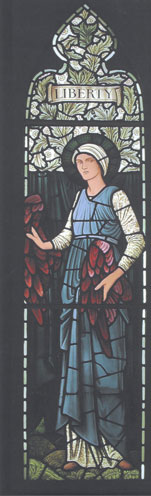 Morris & Co.
Liberty
cartoon by Edward Burne-Jones
stained glass
1898