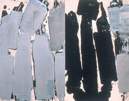 Ed Moses
Tote
acrylic on canvas
96 x 120"
diptych
2001