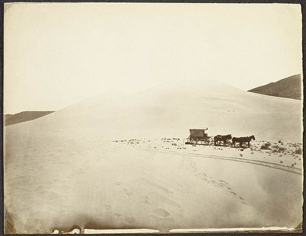 Tmothy H. O'Sullivan
Desert Sand Hills near Sink of Carson, Nevada
albumen print
1867
11 7/16 x 8 13/16 inches