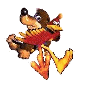 Kazooie with big feet... Hmm... Quite fasinating if you ask me!