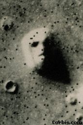 this is a picture taken of mars that looks like a face....weird huh