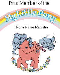 Pony Name Registry