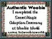 Woobie certificate
