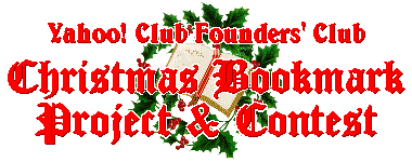Christmas Bookmark Project