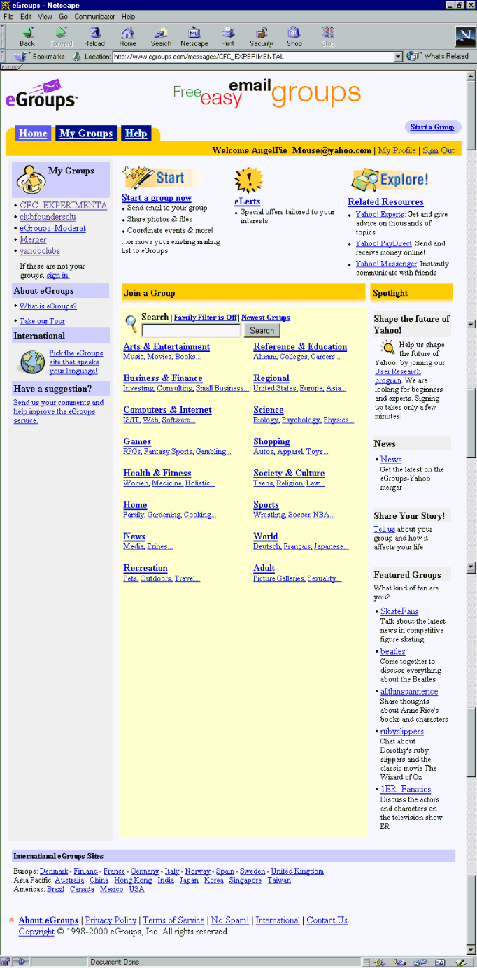Standard eGroup Group