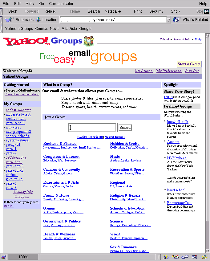 YGroups Group