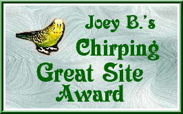 chirping great site award