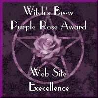 Witch's Brew Purple Rose Award for Website Excellence
